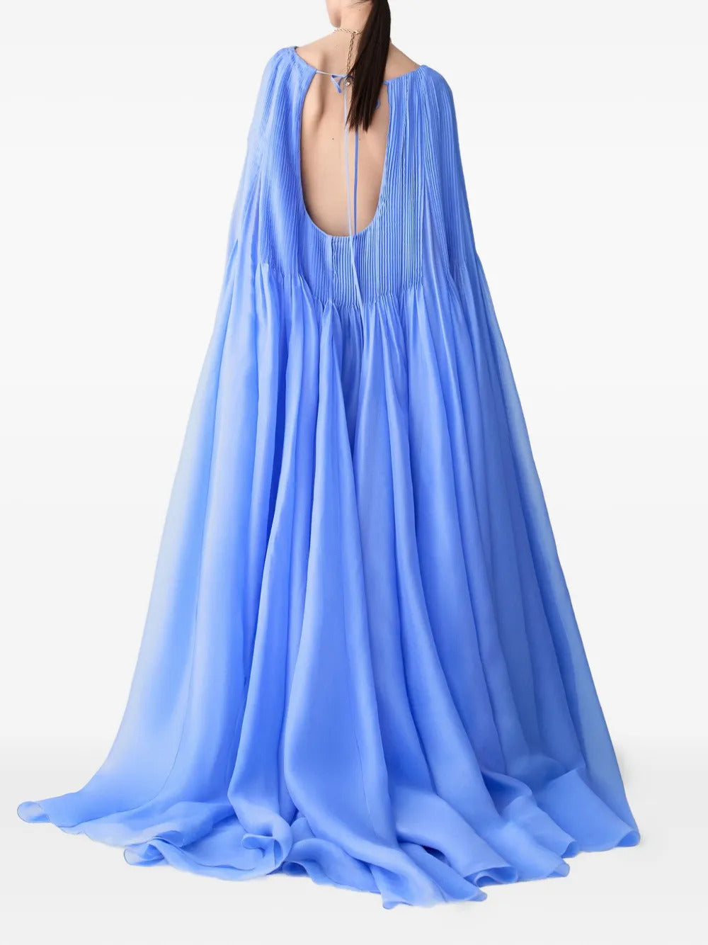 Carolina Herrera  pleated cape gown
