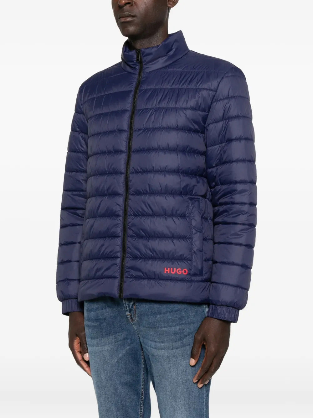 BOSS  embroidered-logo padded jacket