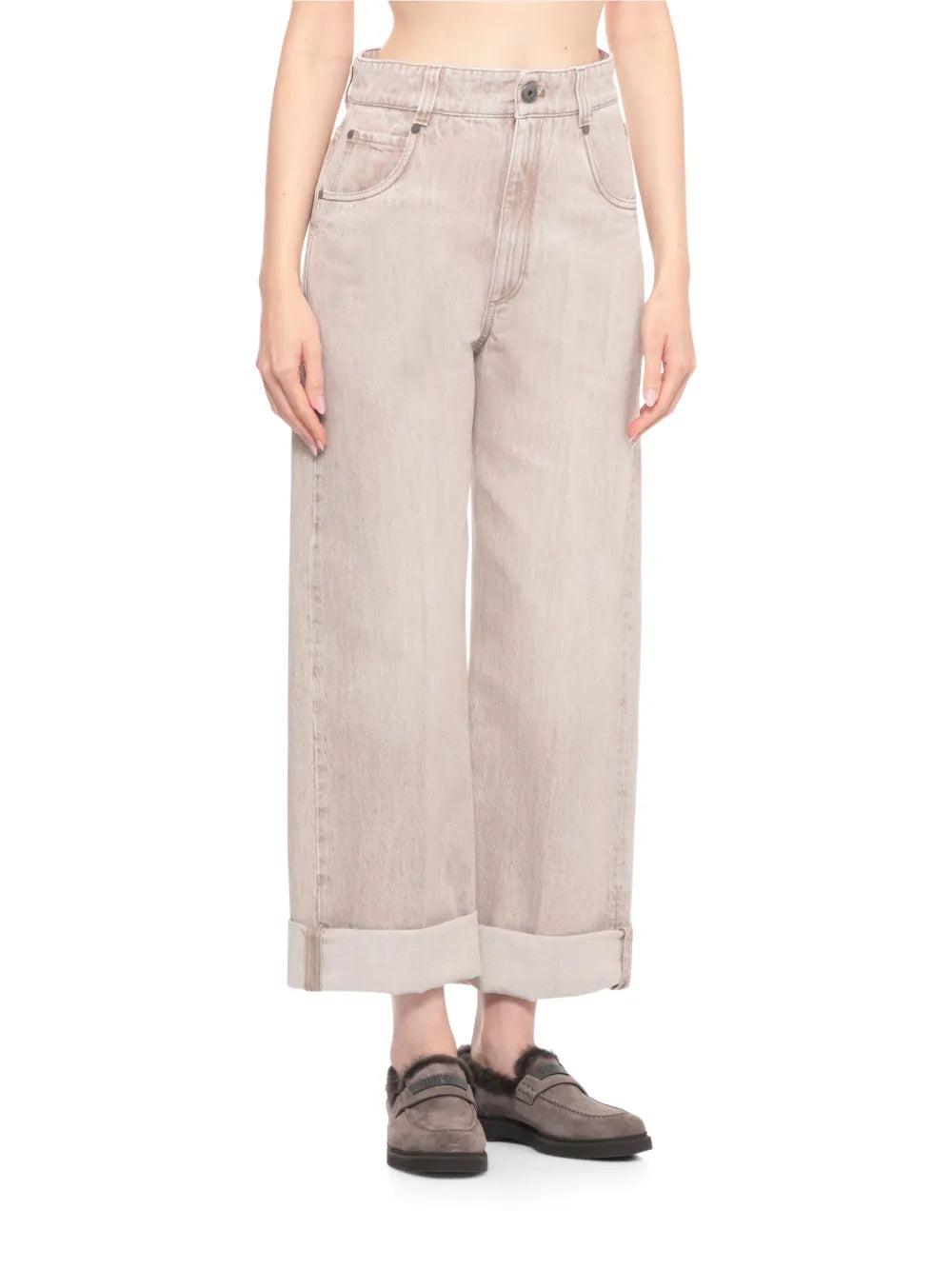 Brunello Cucinelli wide-leg jeans