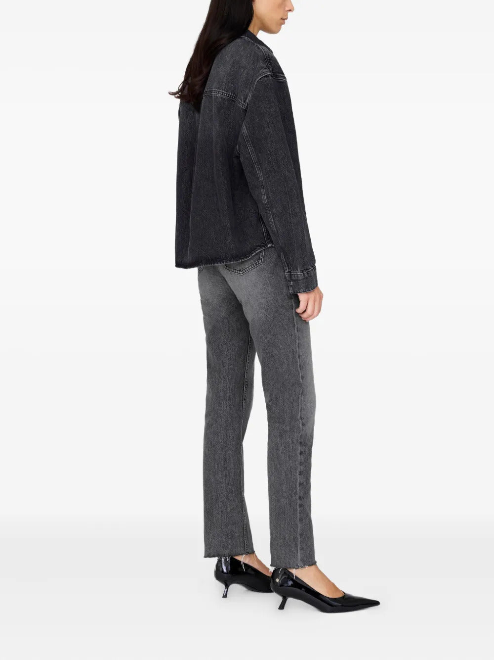 ANINE BING  Paxton double-pocket denim shirt