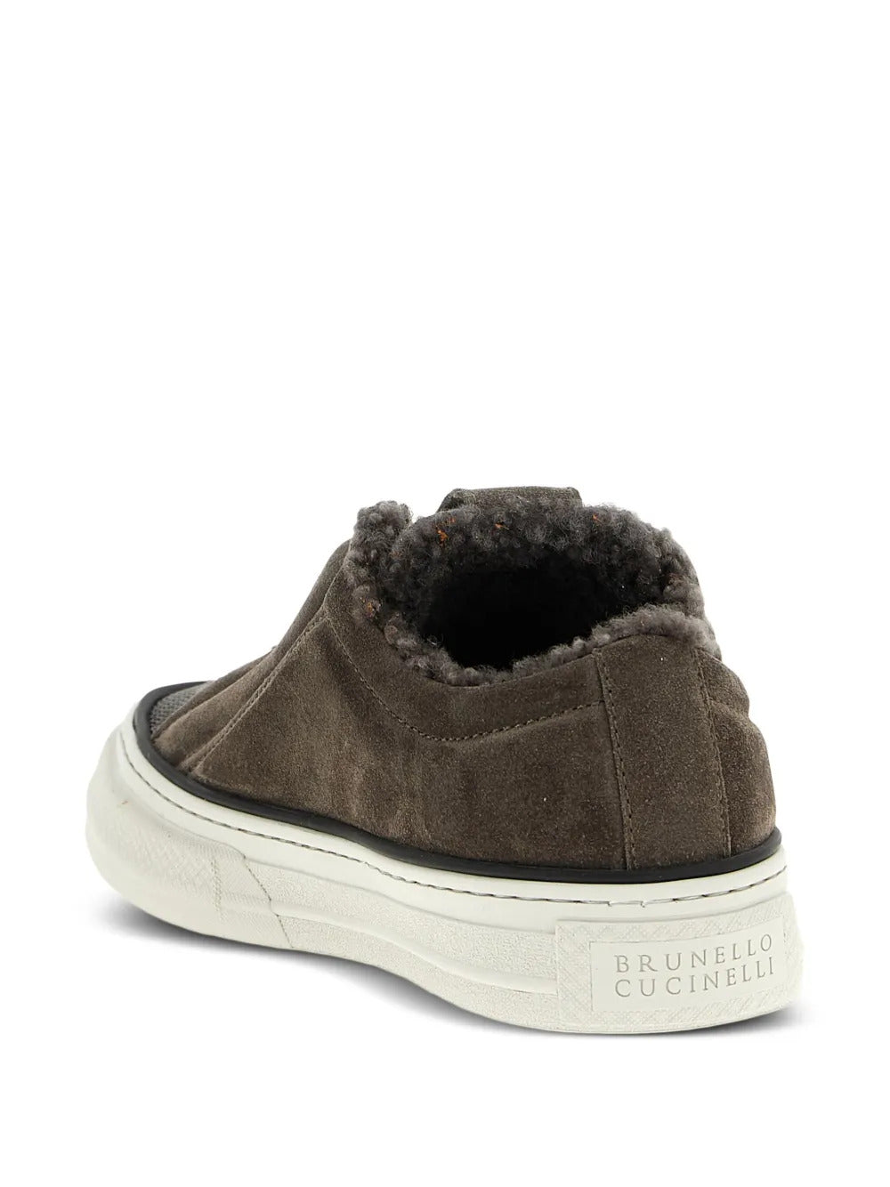 Brunello Cucinelli shearling-trim sneakers