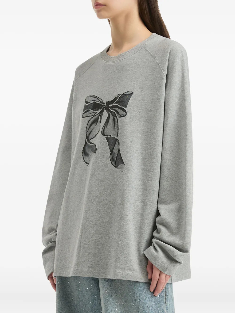 b+ab  bow-print sweatshirt