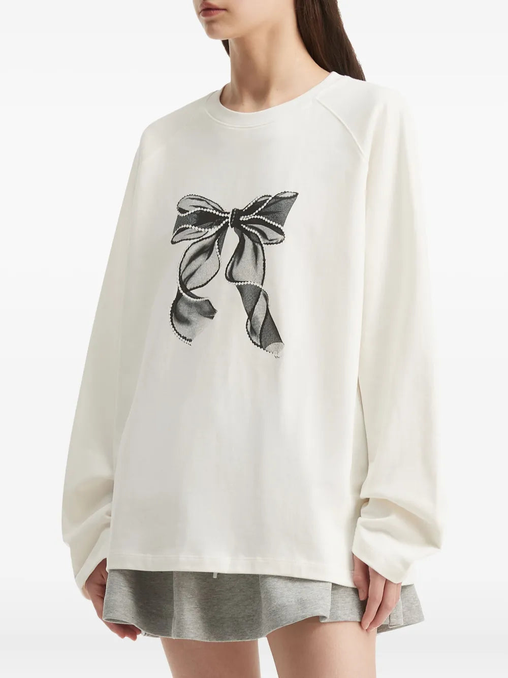 b+ab  bow sweatshirt