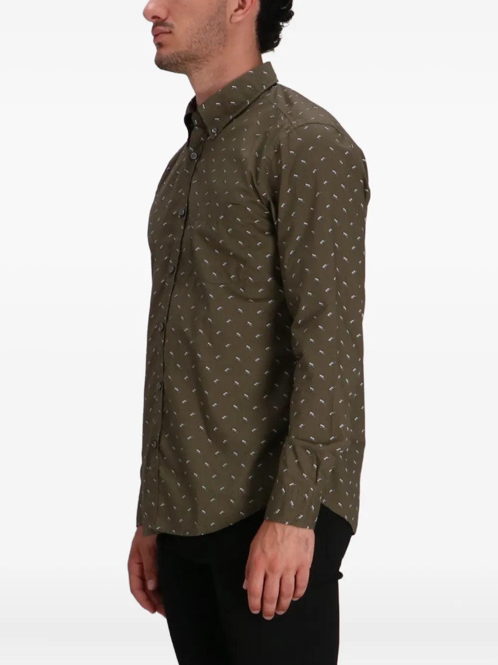 BOSS  printed long-sleeve shirt