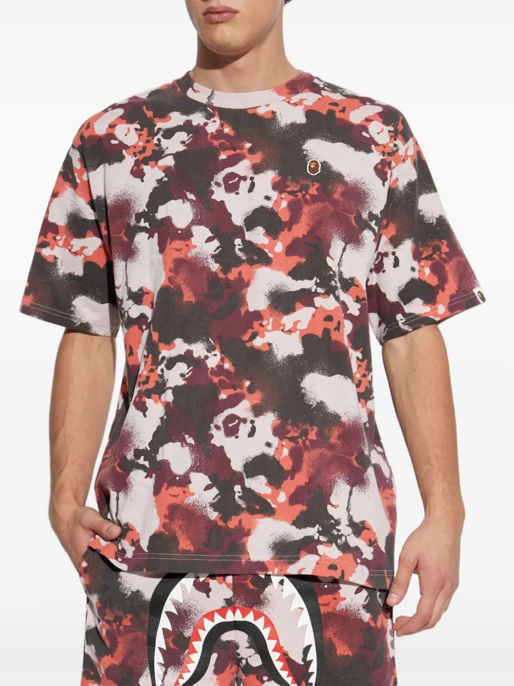A BATHING APE®  camouflage-print T-shirt