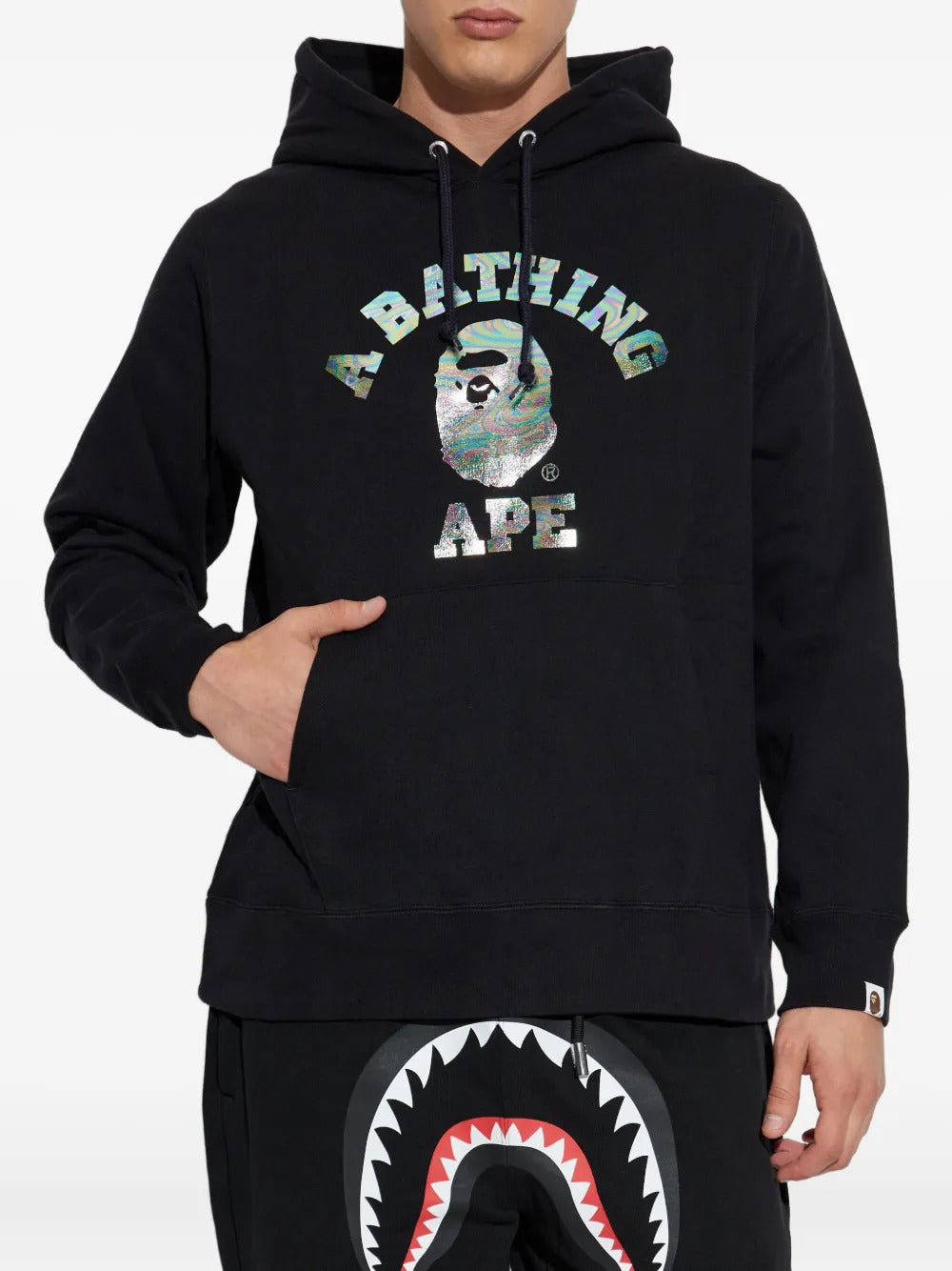 A BATHING APE® logo-print hoodie - Image 3