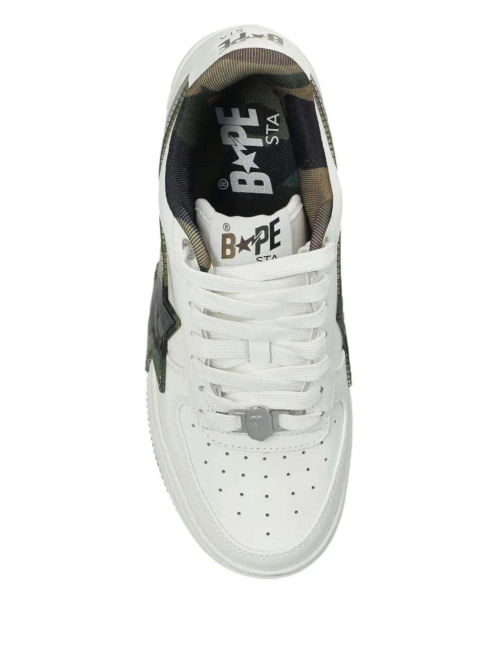A BATHING APE®  camo-star sneakers