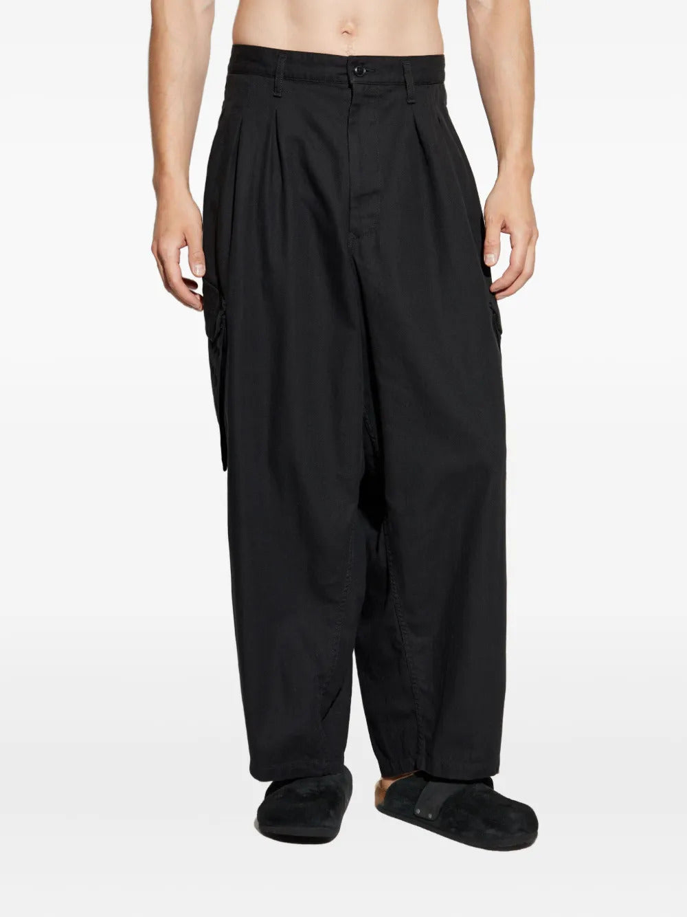 Yohji Yamamoto pleated cargo trousers