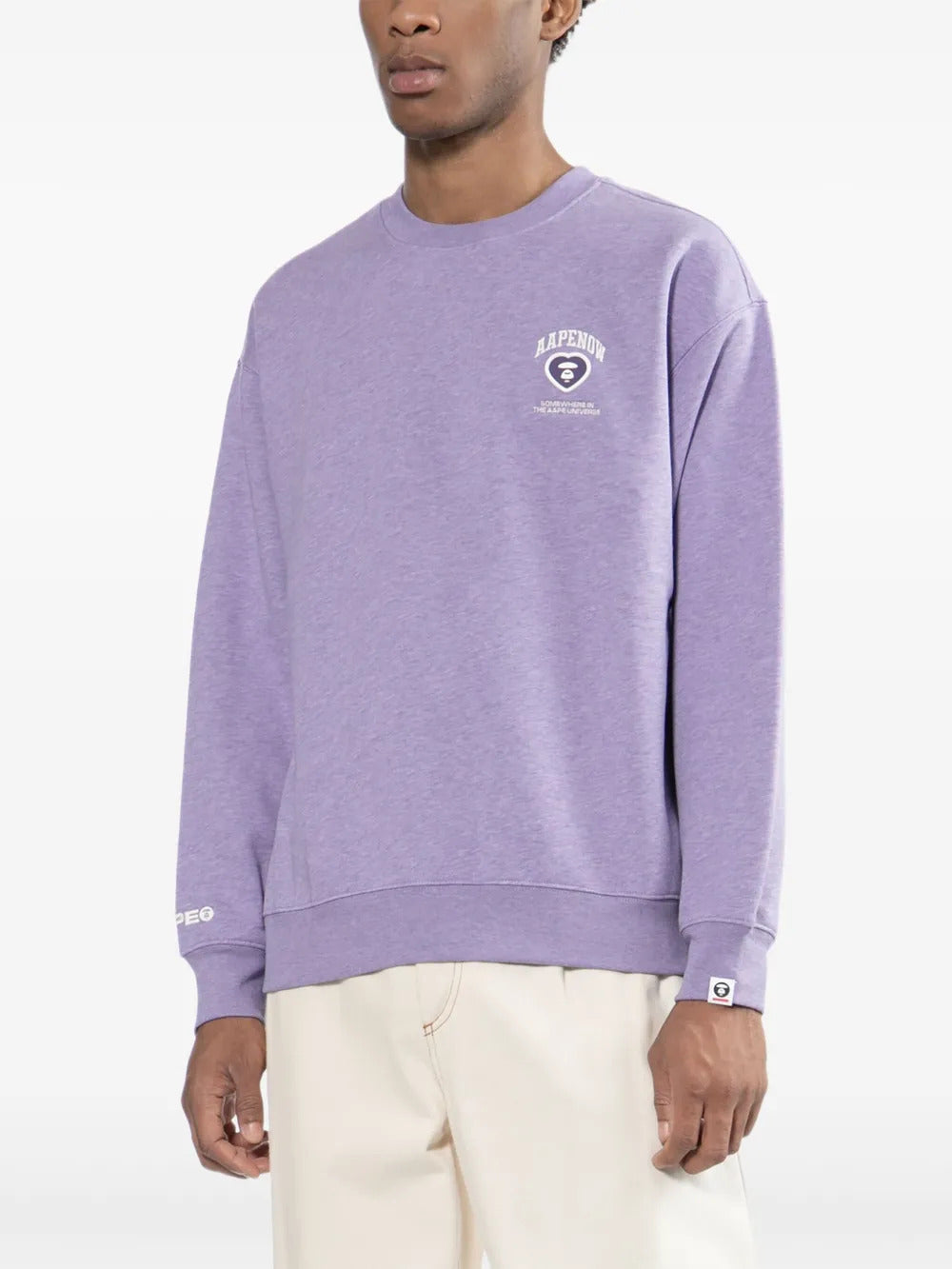 AAPE BY *A BATHING APE®  logo-patched sweatshirt