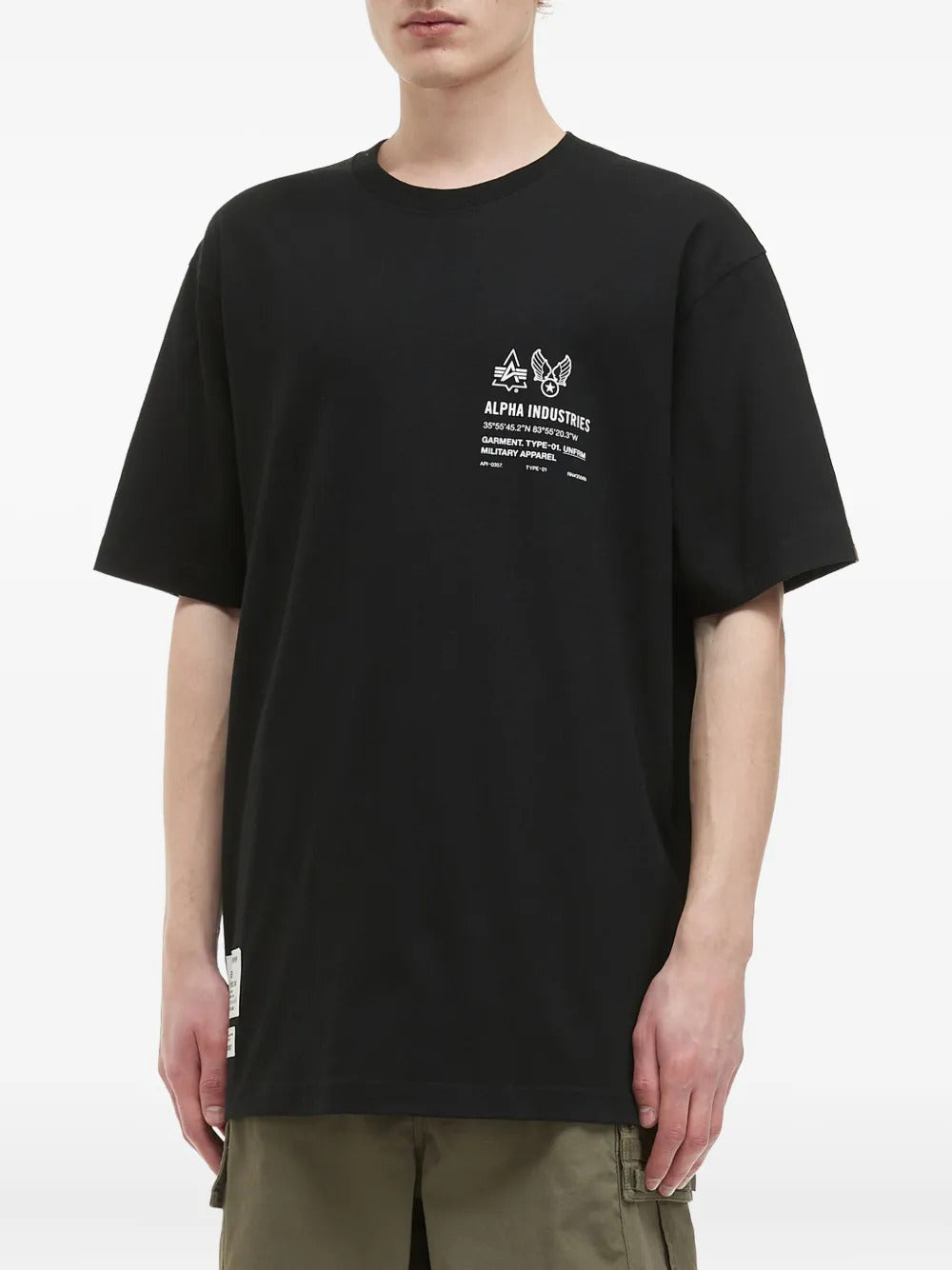 Alpha Industries  logo-print crew-neck T-shirt