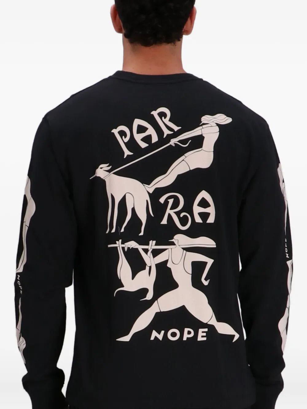BY PARRA long-sleeve graphic-print T-shirt