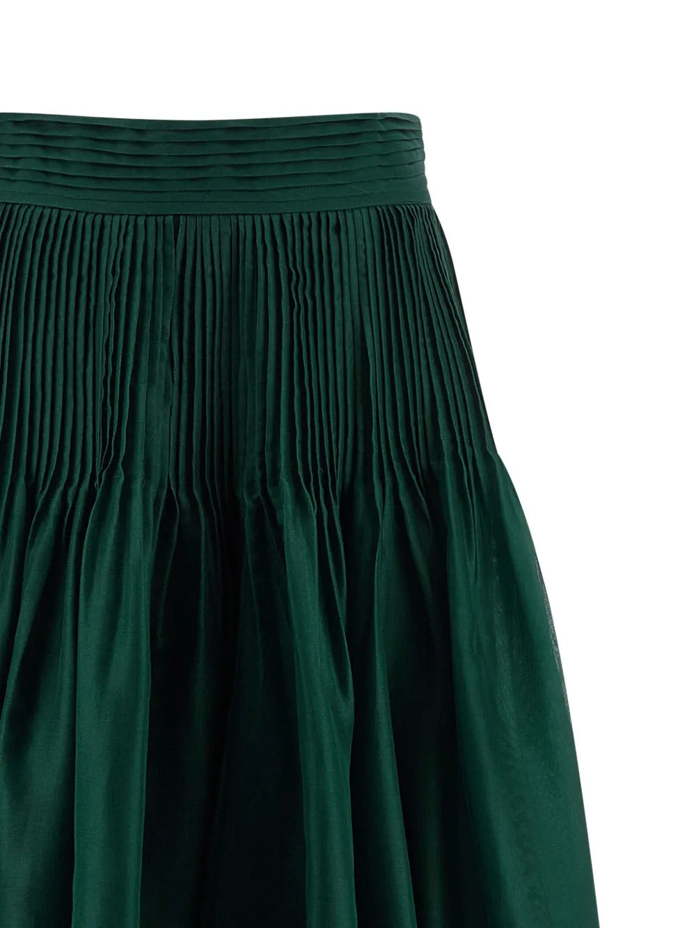 Carolina Herrera pintucked organza skirt