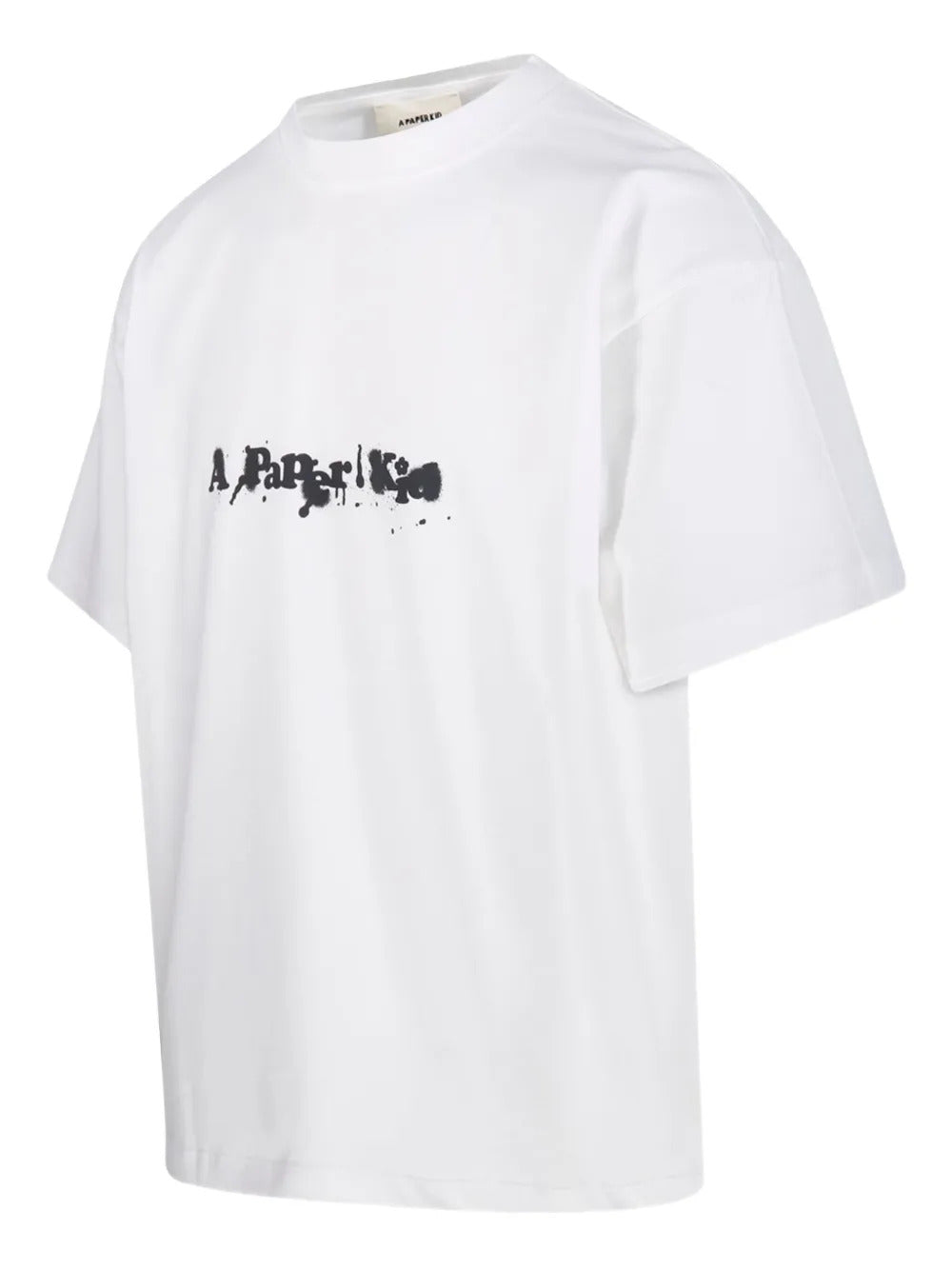 A Paper Kid  paint-splatter logo T-shirt