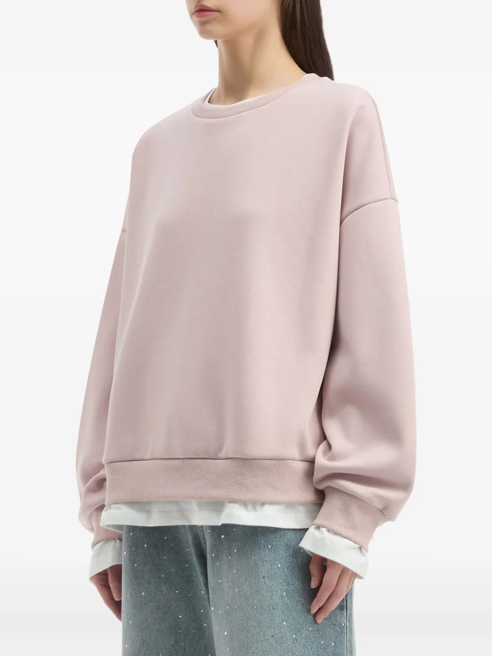 b+ab  double-layered crew-neck sweatshirt