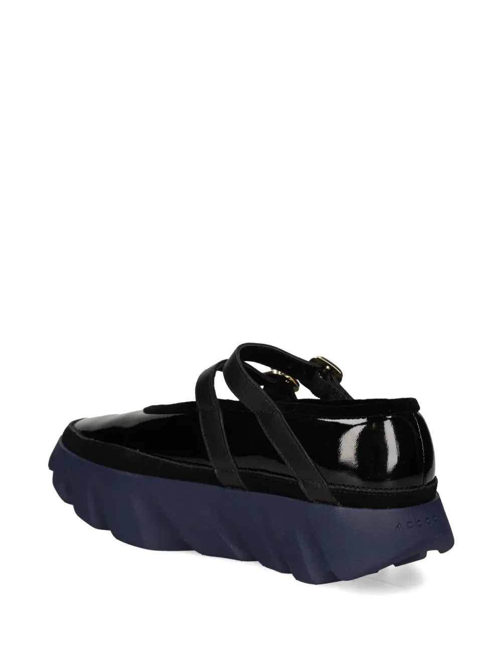 4CCCCEES  double-buckle leather flat pumps