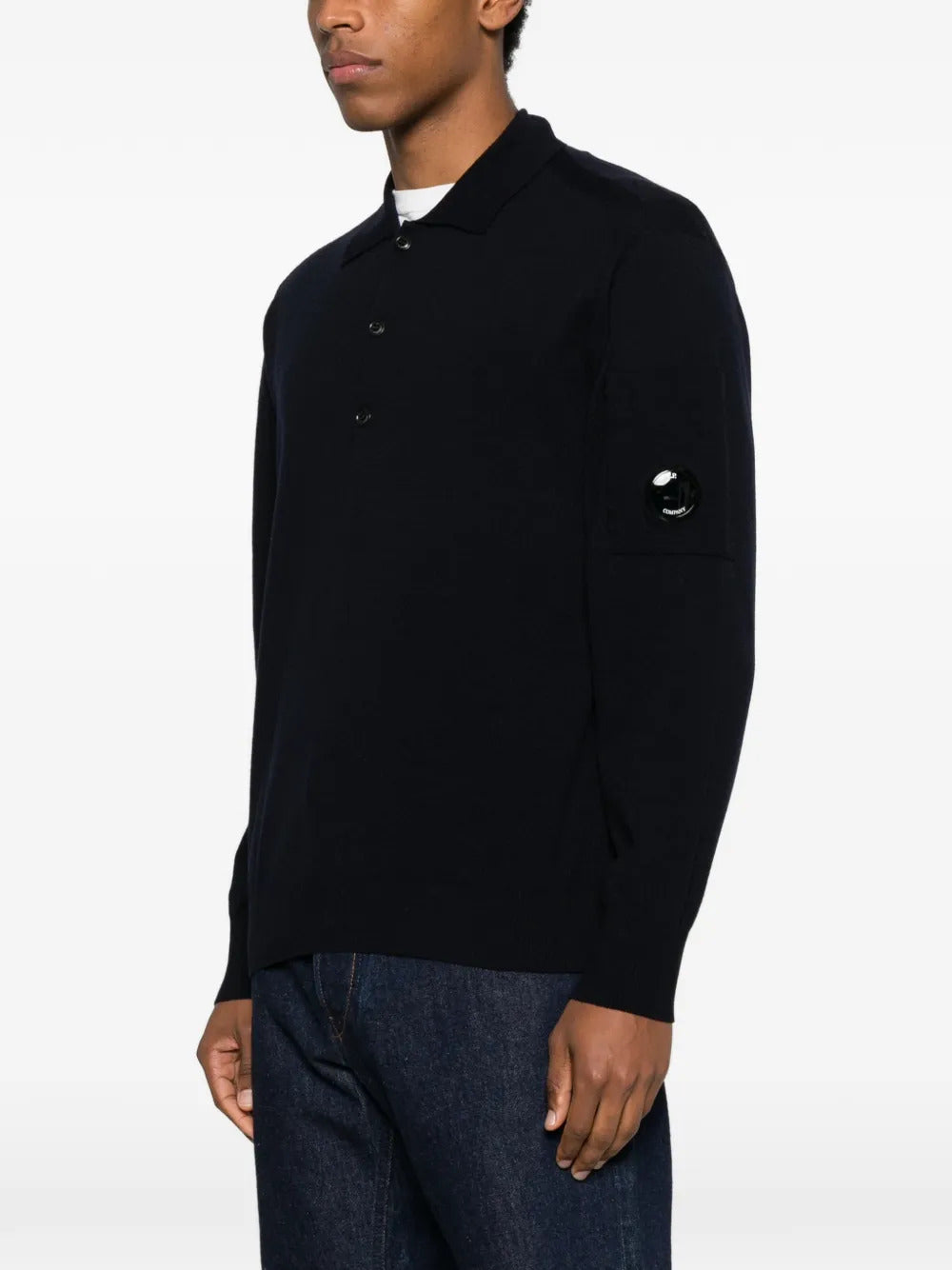 C.P. Company button polo shirt