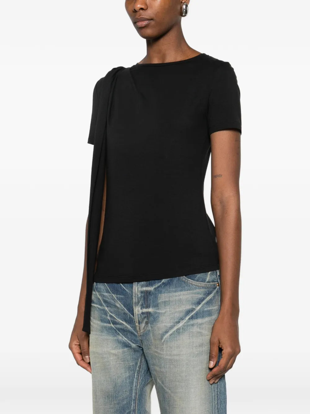 Blumarine  draped T-shirt