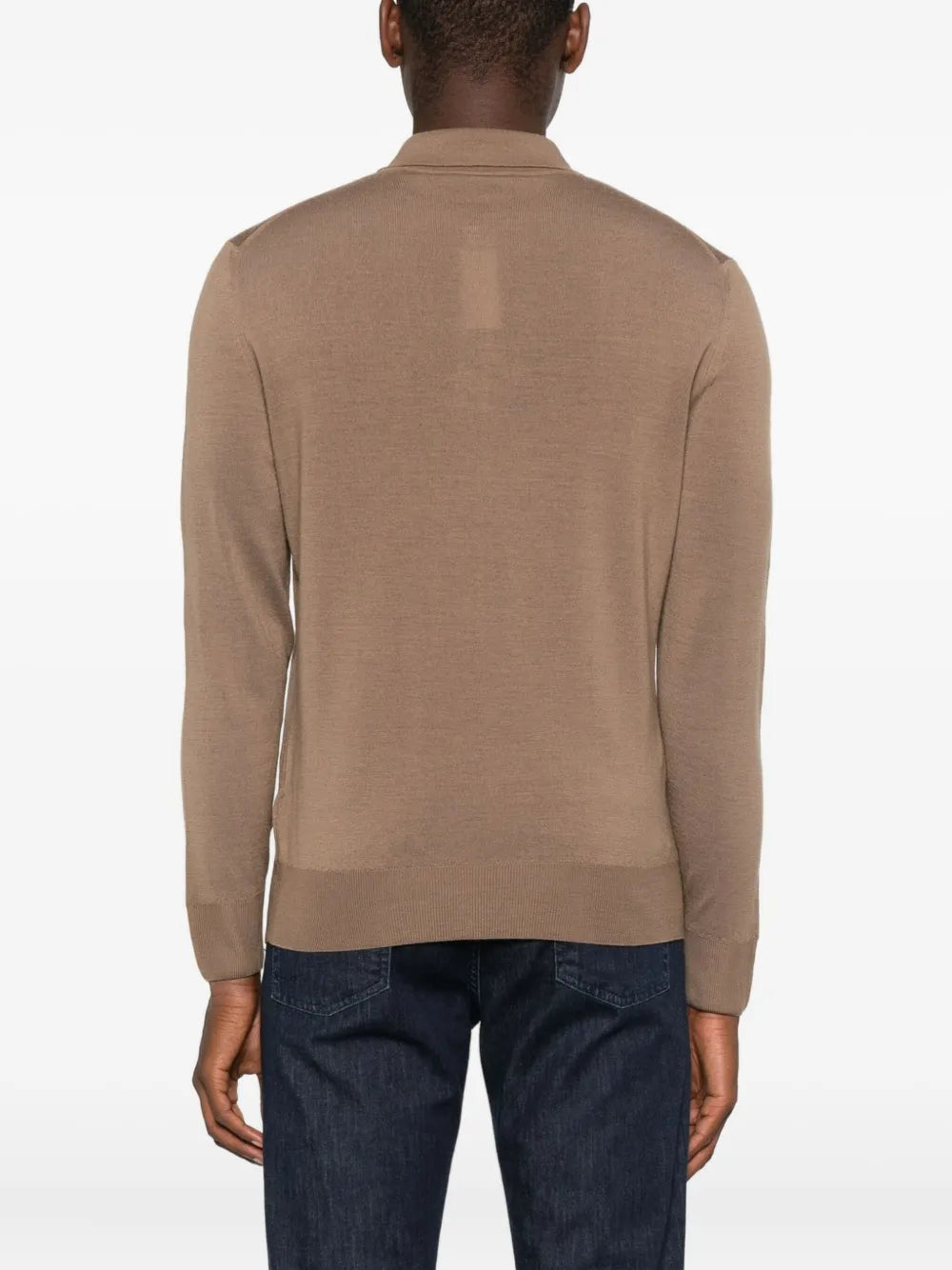Canali long-sleeve polo shirt