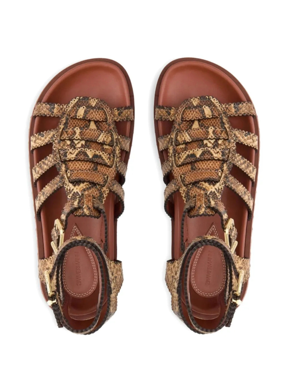 ZIMMERMANN  Goldie Gladiator buckle sandals
