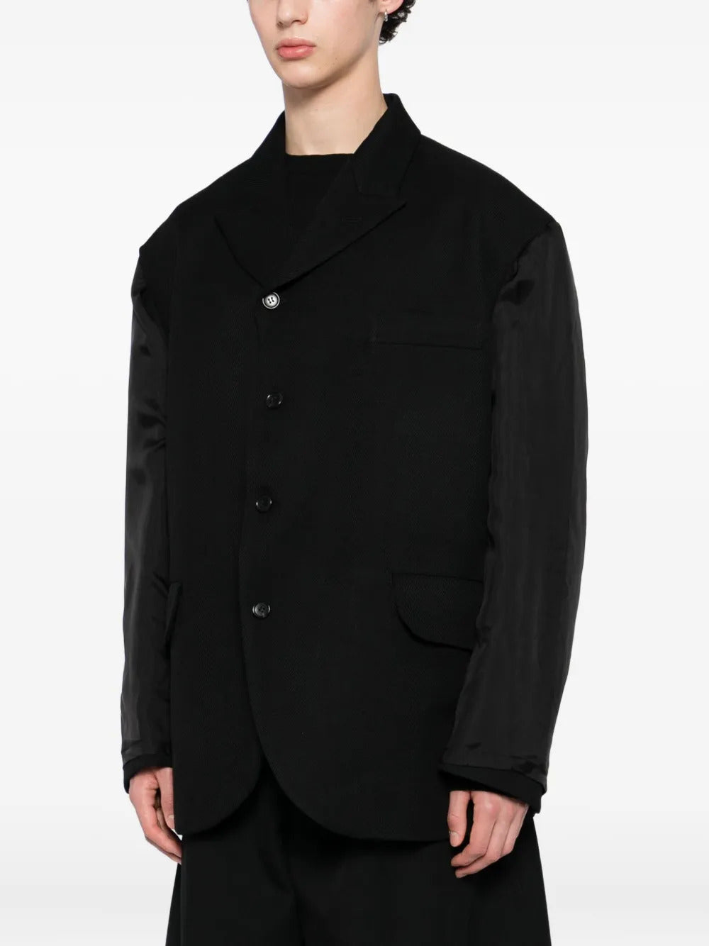 Black Comme Des Garçons  single-breasted jacket