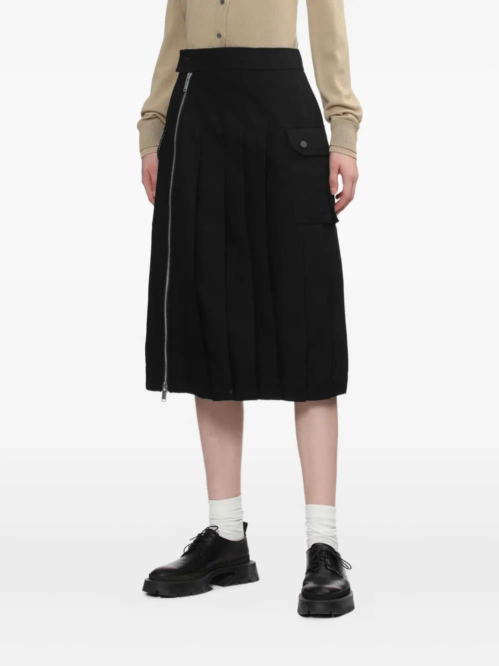 3.1 Phillip Lim  zip pleated skirt