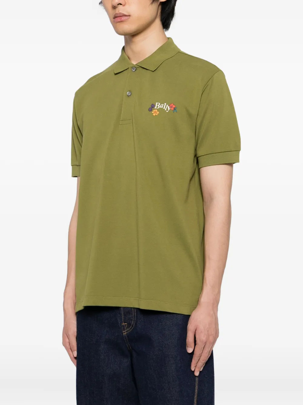 Bally logo cotton polo shirt