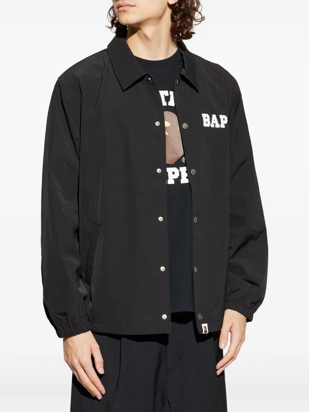 A BATHING APE® College Coach logo jacket