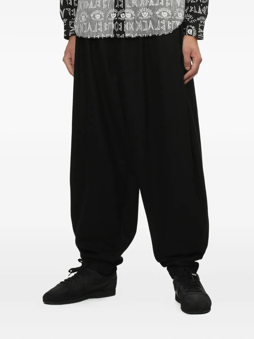 Black Comme Des Garçons  elastic-waist trousers