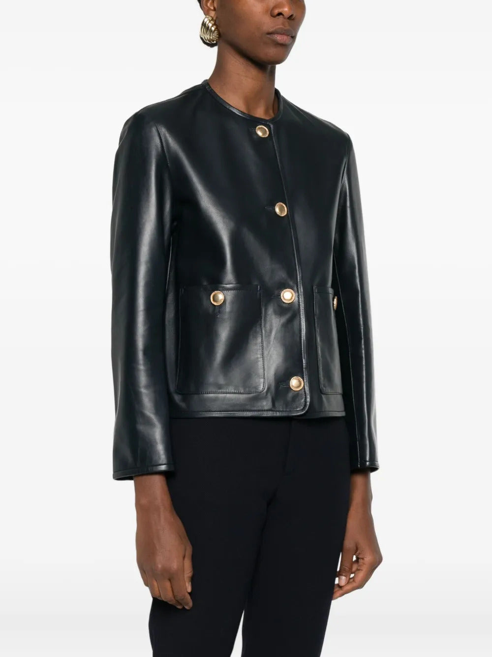 Arma  button patch-pocket jacket
