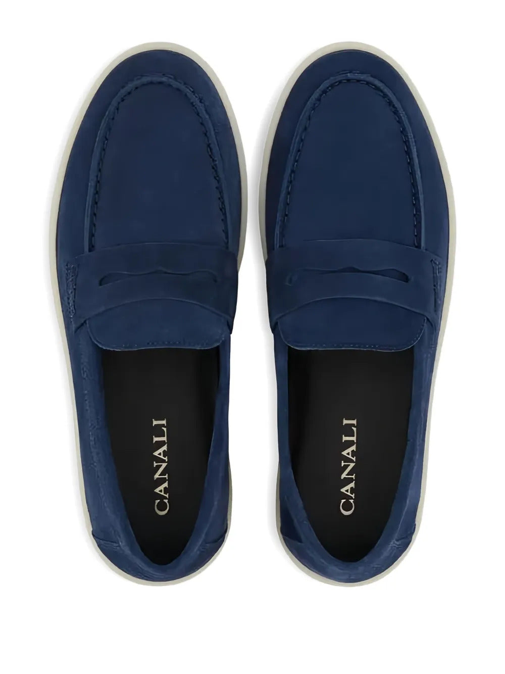Canali suede slip-on sneakers