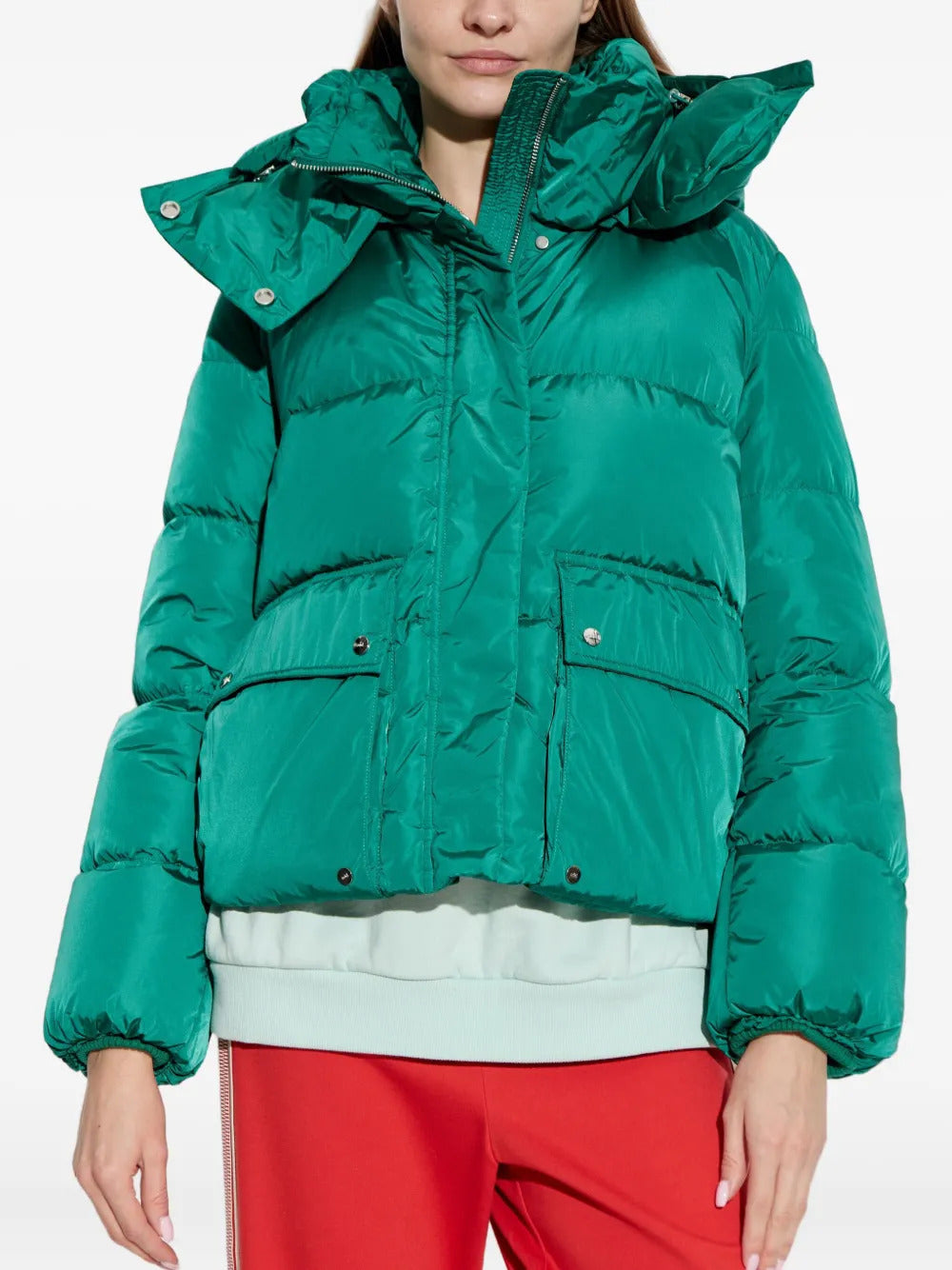 Add hooded puffer jacket
