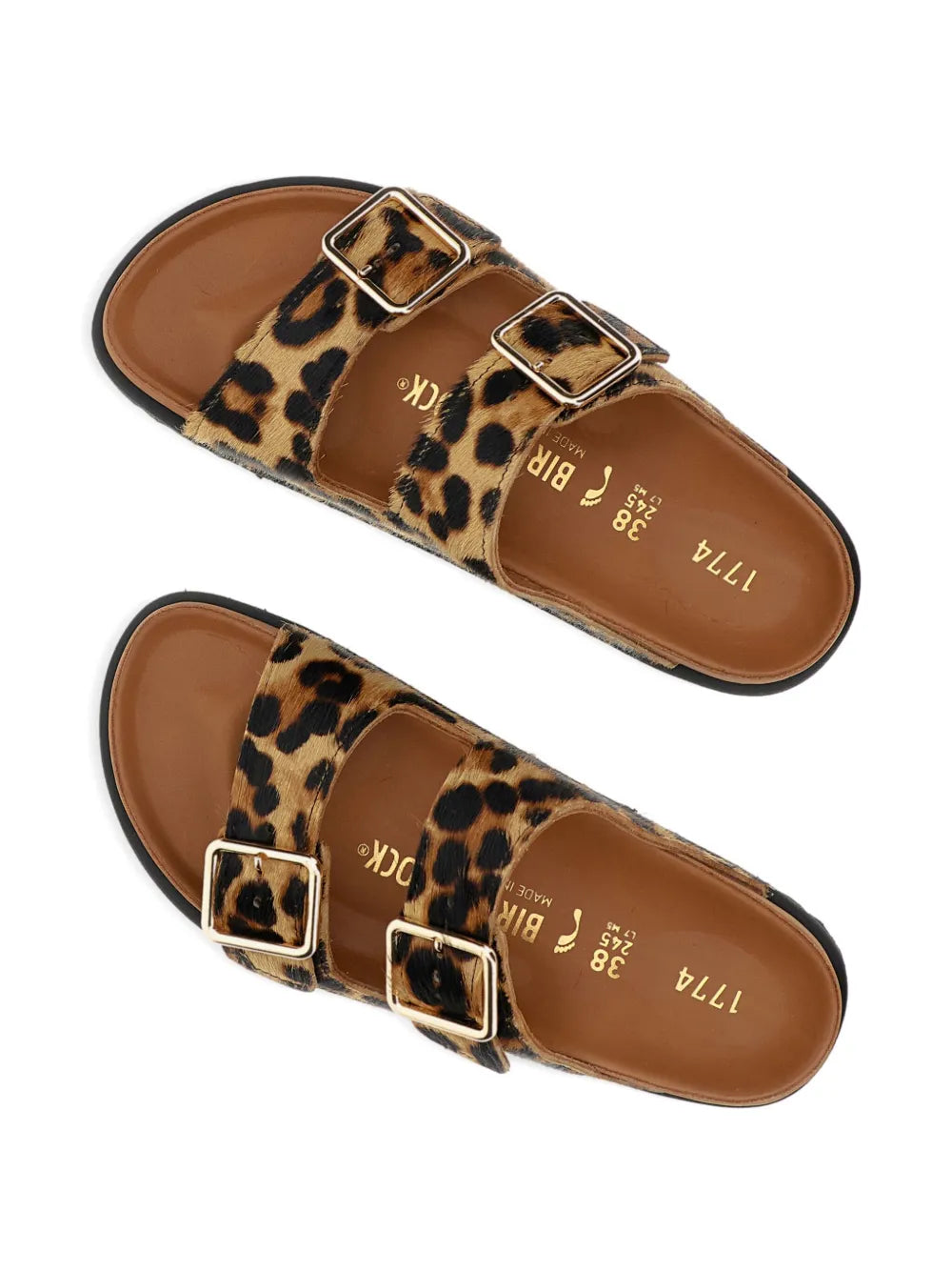 BIRKENSTOCK 1774 Becomes Berlin Arizona leopard adjustable-buckles sandals