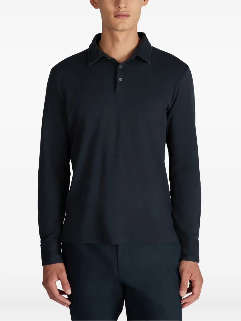 Zanone  long-sleeve cotton polo shirt