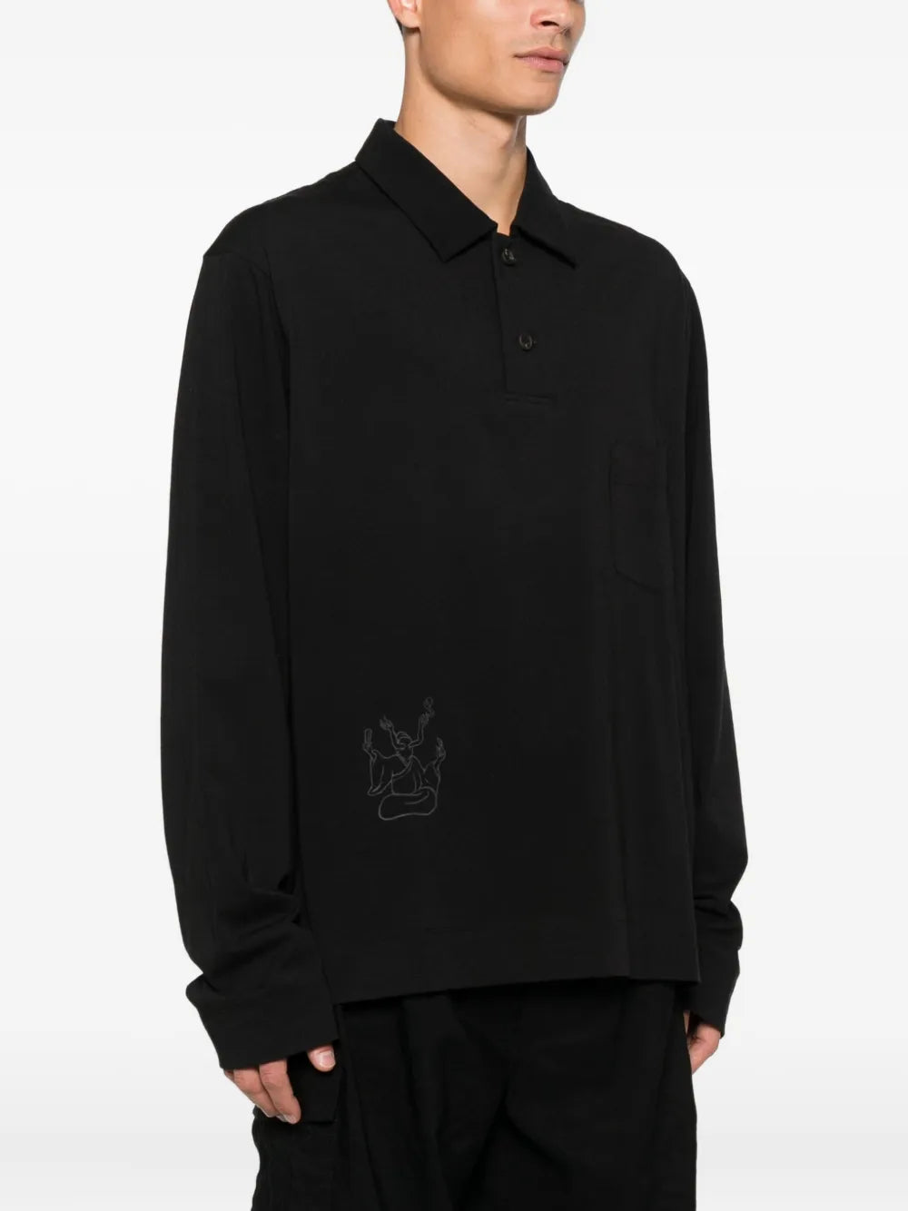 Ziggy Chen  cotton polo shirt