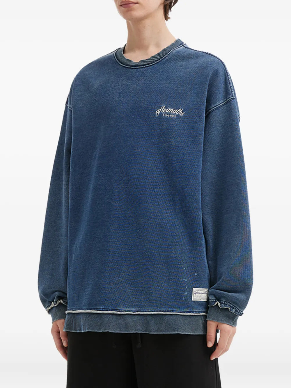 aftermaths  logo-embroidered sweatshirt