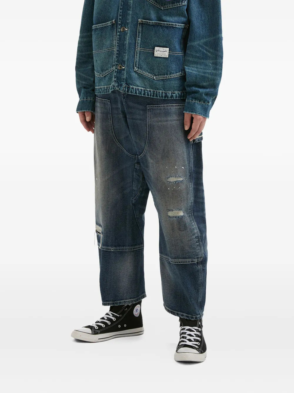 aftermaths  panelled jeans
