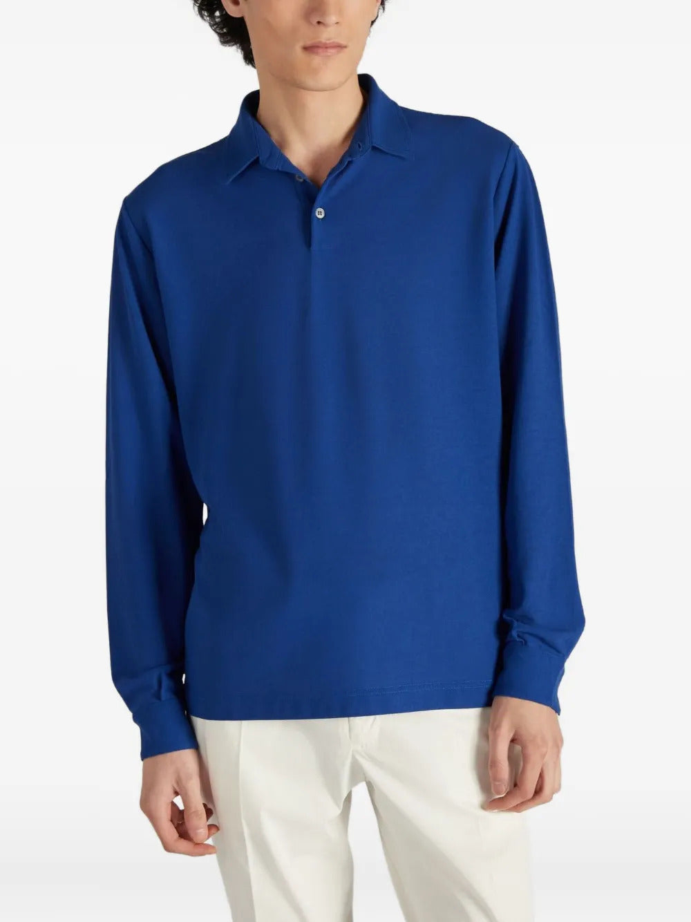 Zanone  long-sleeve button polo shirt