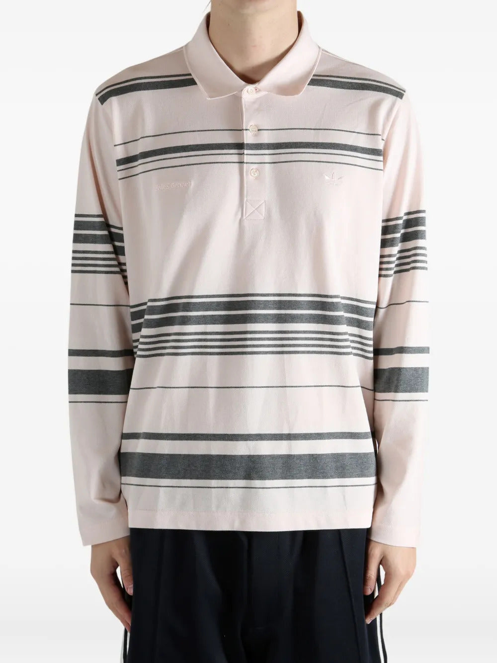 adidas striped polo shirt