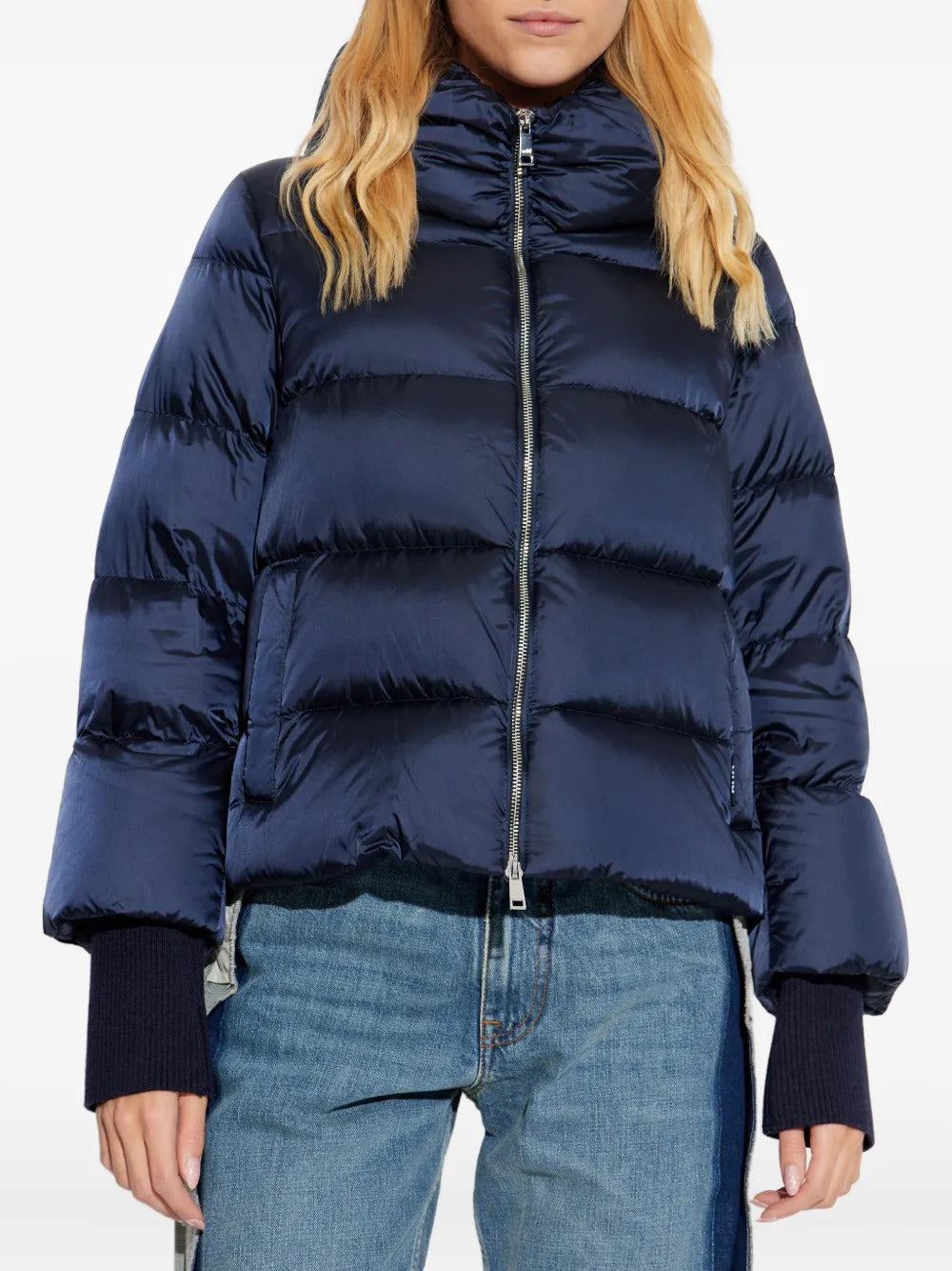 Add zip-up puffer jacket