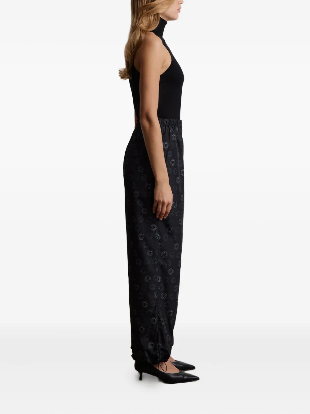 12 STOREEZ  taffeta straight-leg trousers