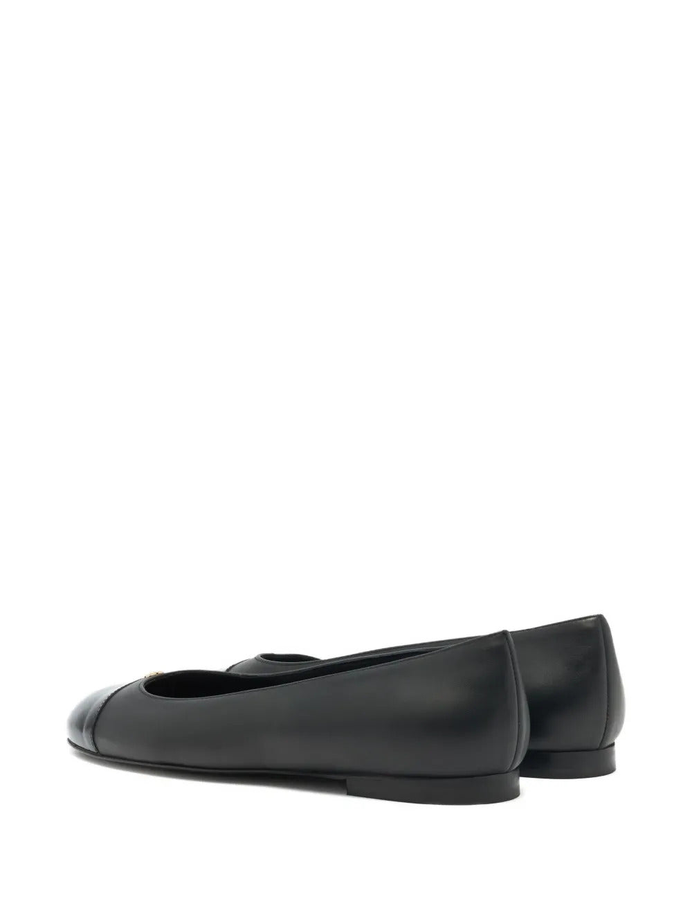 Bally toe-cap b-chain leather ballet flat