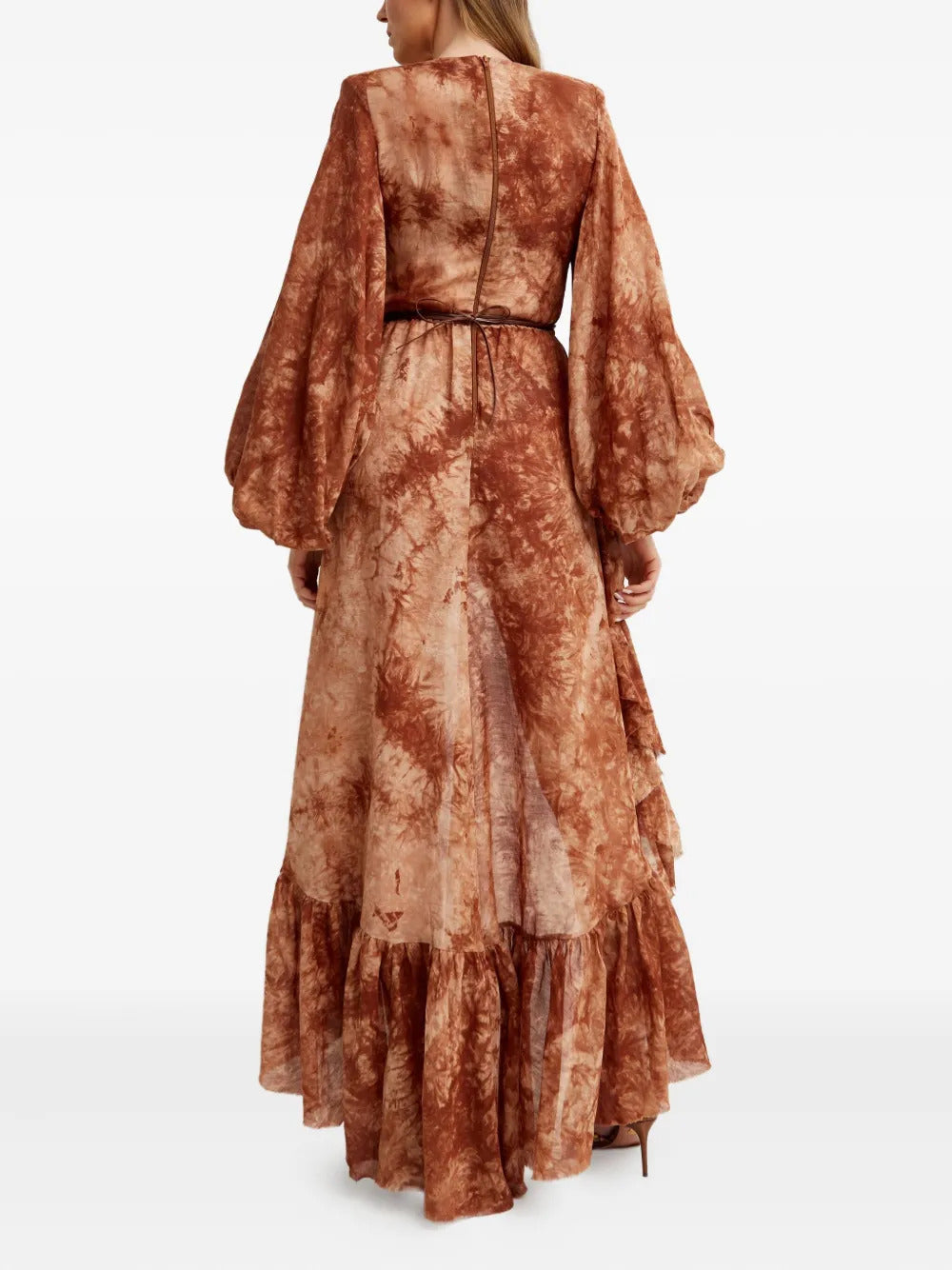 Bronx and Banco  Caleta tie-dye ruffled Dress