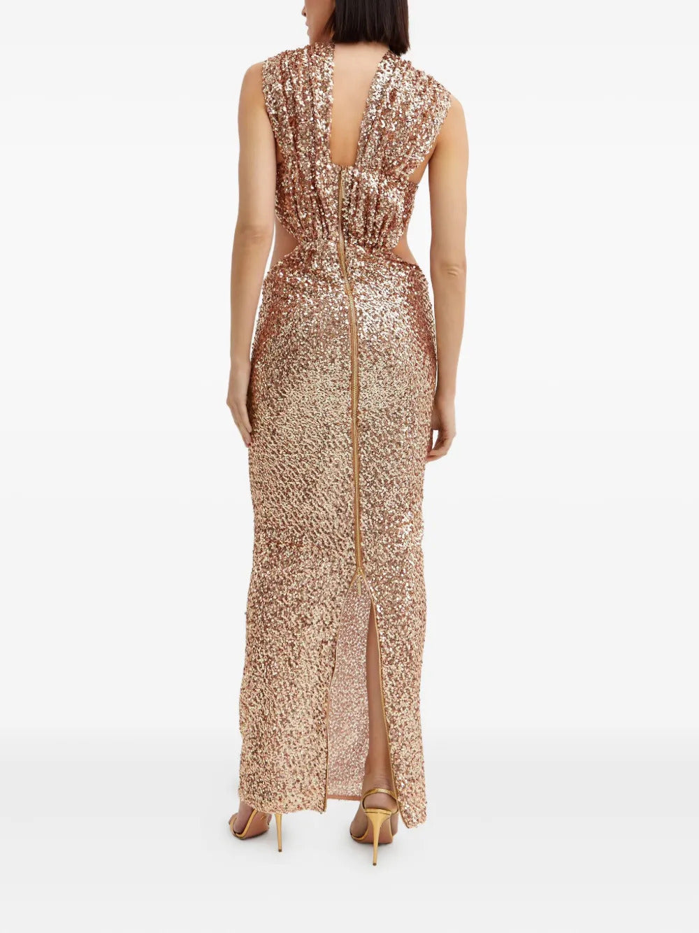 Bronx and Banco Sol sequin cut-out dress
