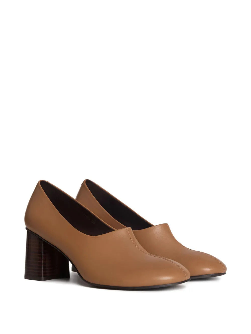 12 STOREEZ  70mm leather pumps