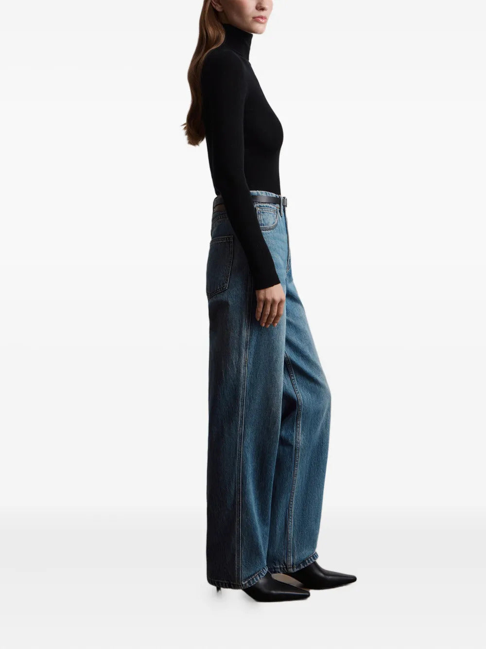 12 STOREEZ  logo-patch jeans