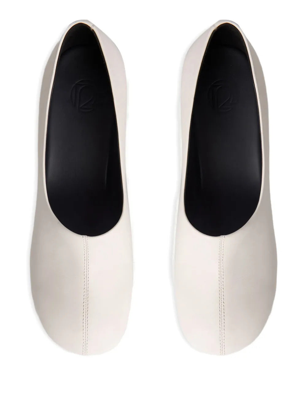 12 STOREEZ  70mm leather pumps