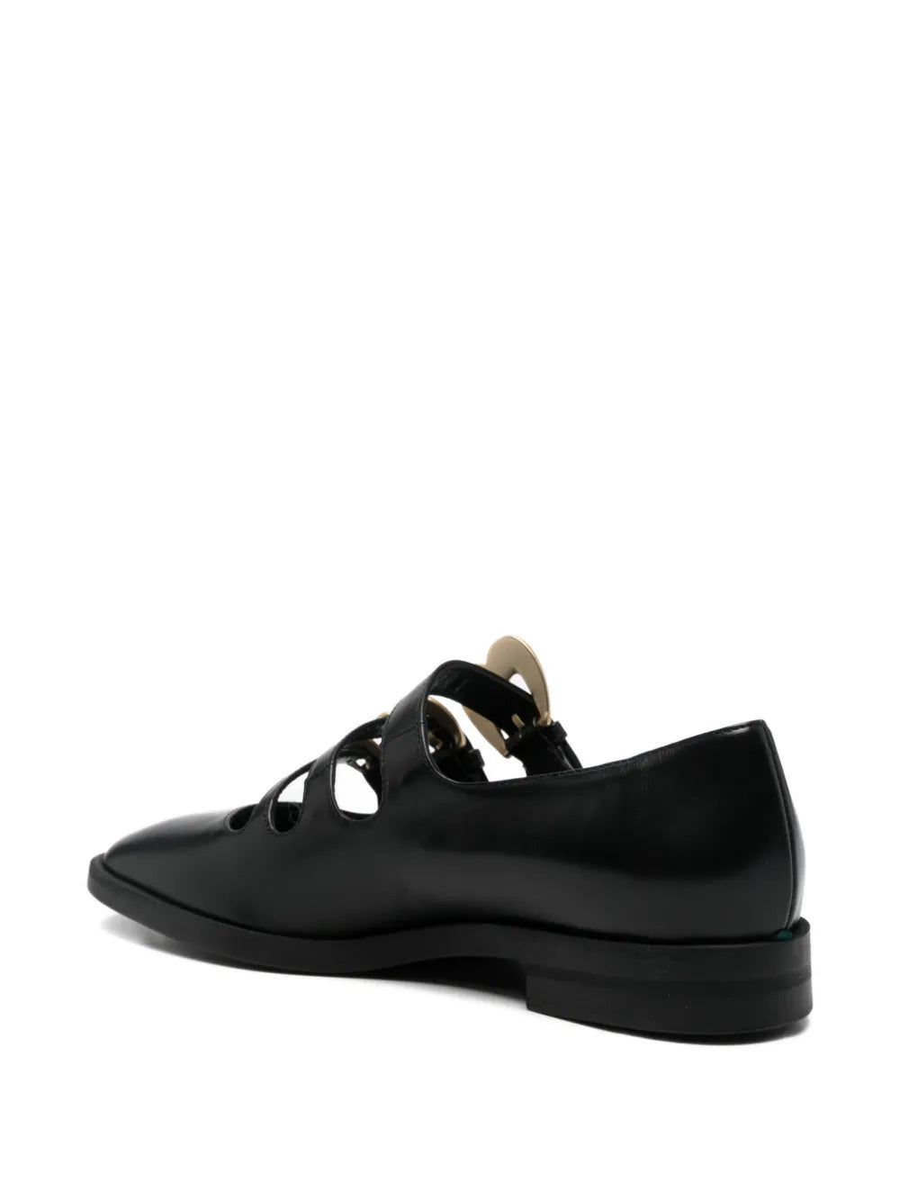 A.Bocca  buckle strap-detail flat pumps