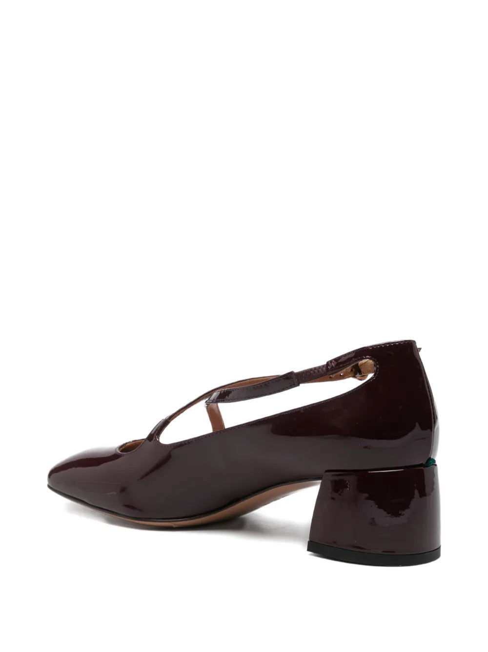 A.Bocca  45mm criss-cross square-toe pumps