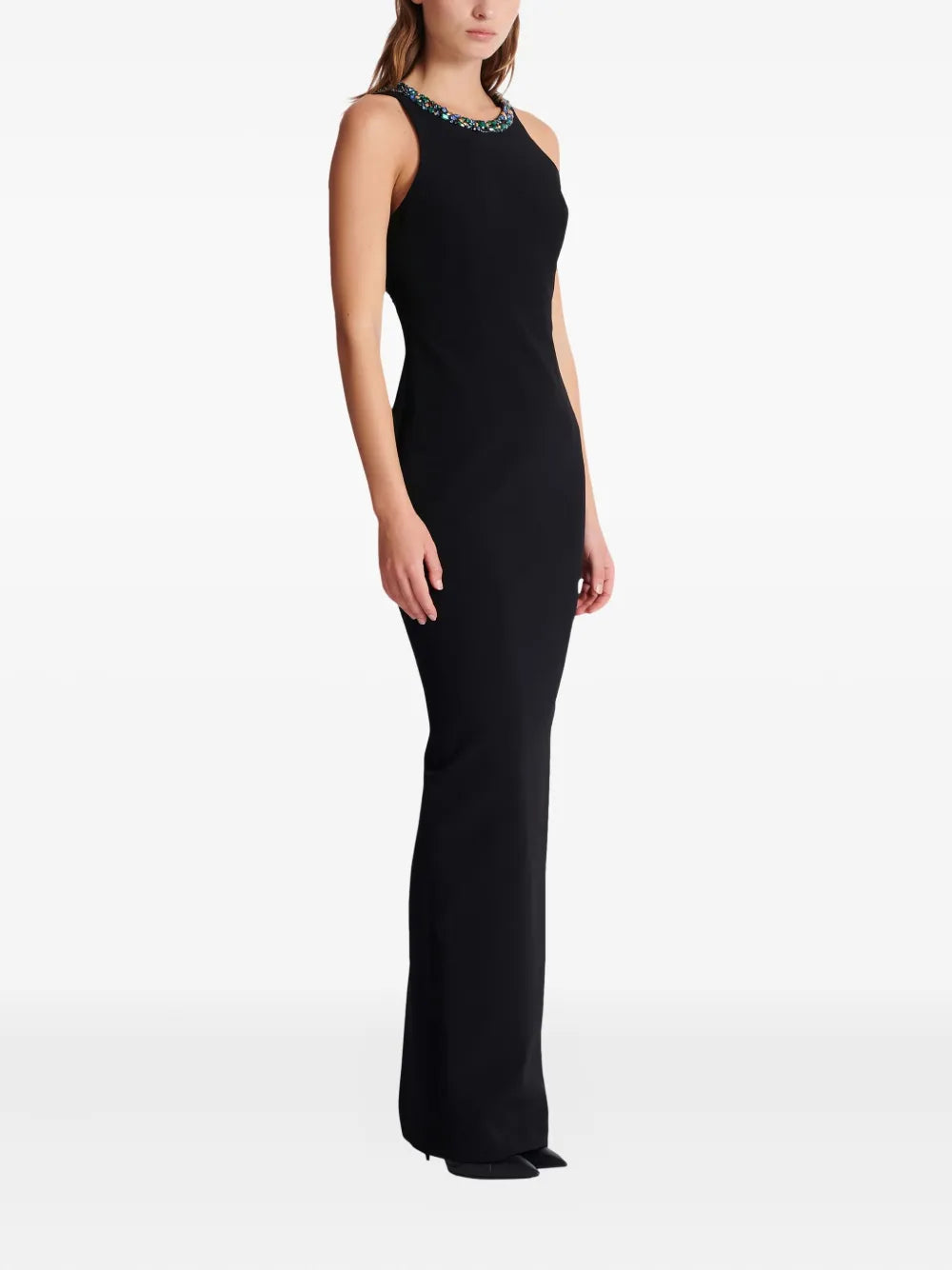 Balmain  jewel-embellished velvet dress
