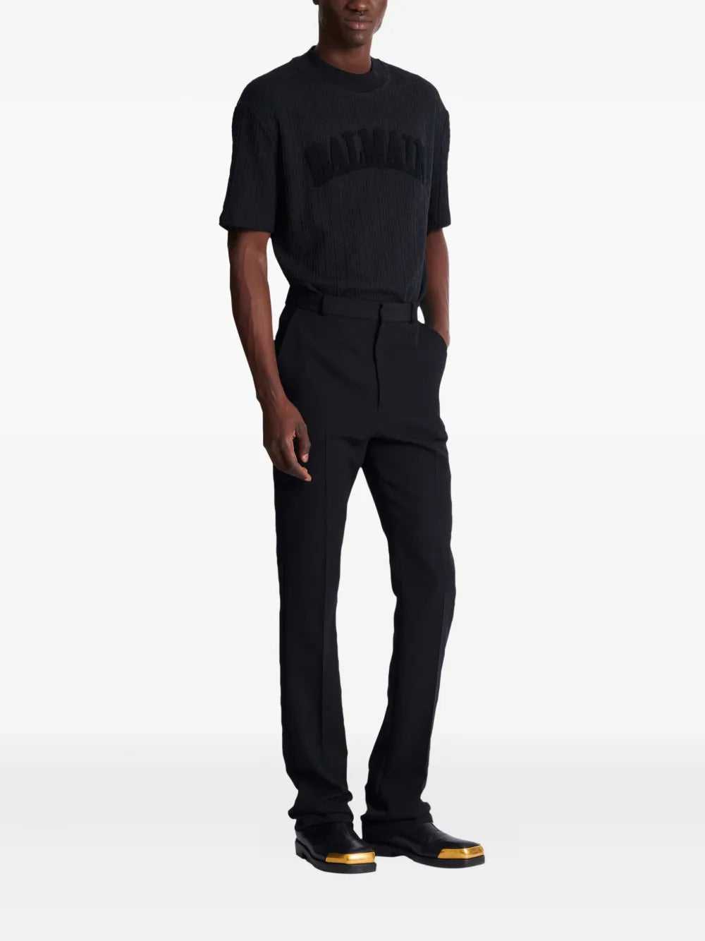 Balmain  darted wool trousers
